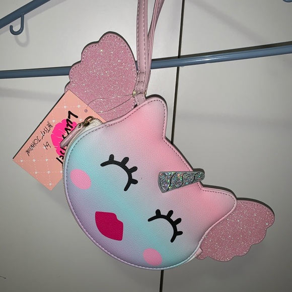 Betsey Johnson Handbags - Betsey Johnson unicorn wristlet, NWT